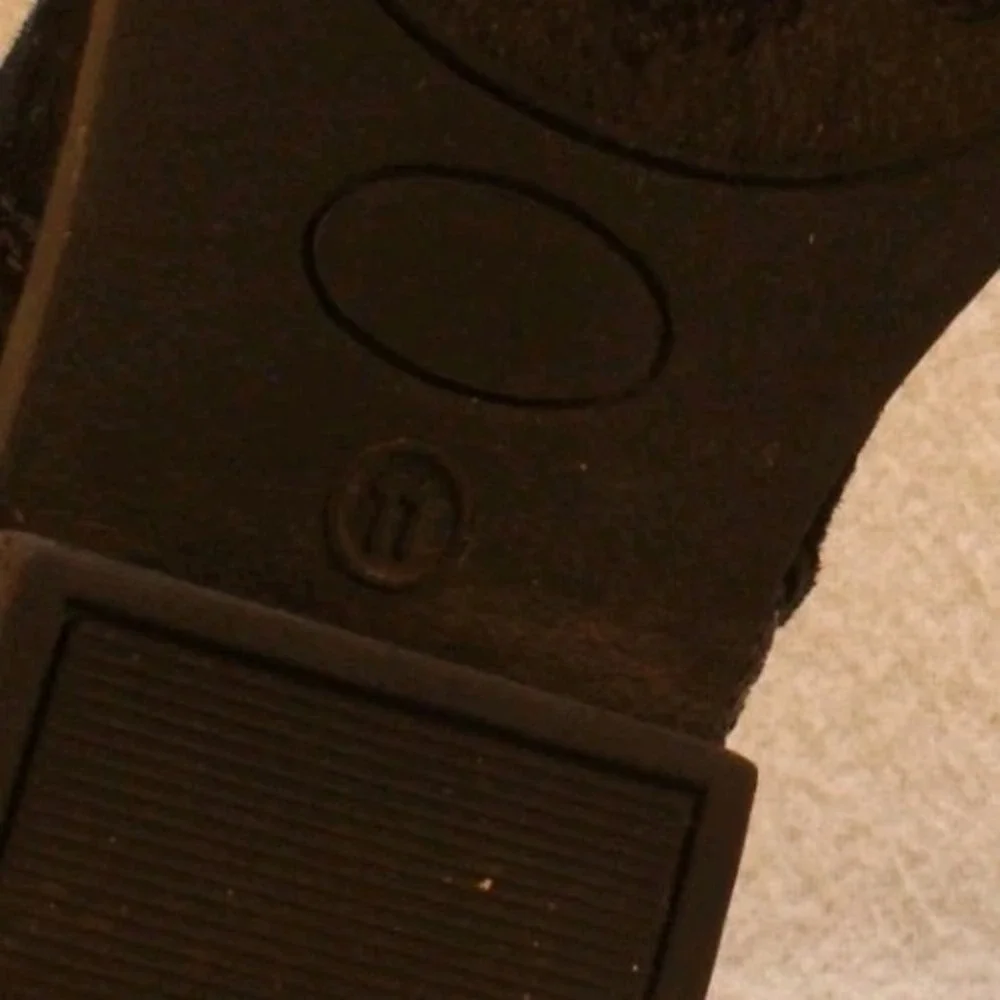 Jumping Beans Luella Toddler Girls‎ 11 Black Glitter Ankle Boots Side Zip